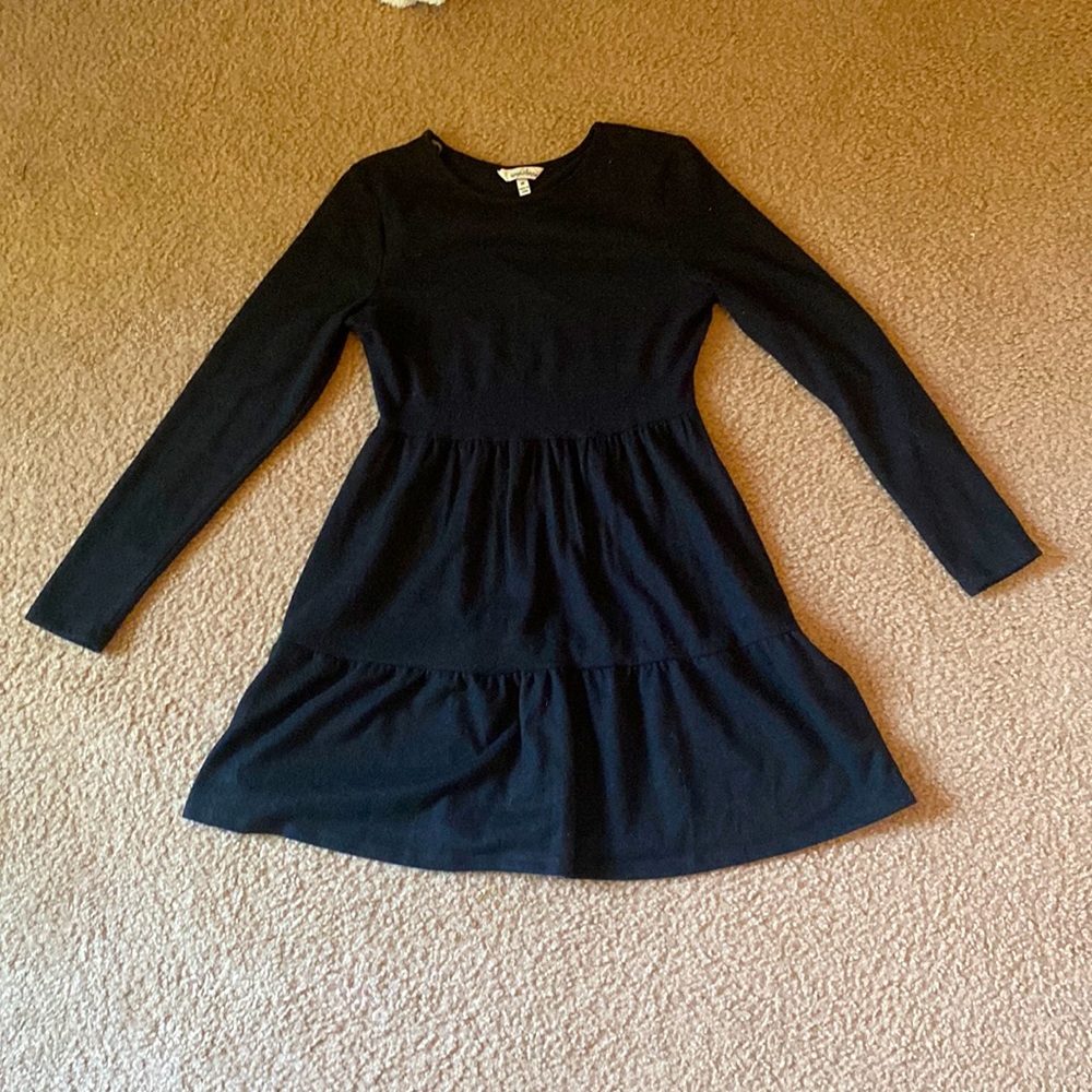 Womens long sleeve black dress